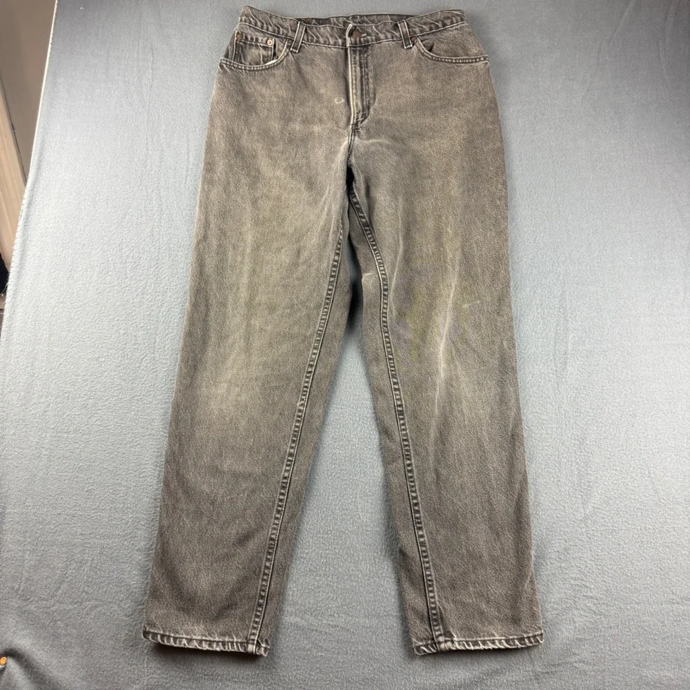 Vintage Levis 16551 Jeans Women's 32x31 Black High Rise Tapered Mom USA Made